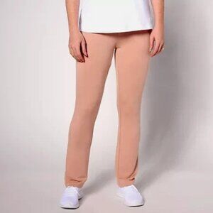 Belle by Kim Gravel MegaModal Baby Boot-Cut Pants-Rose Bisque-3X-NEW-A627949